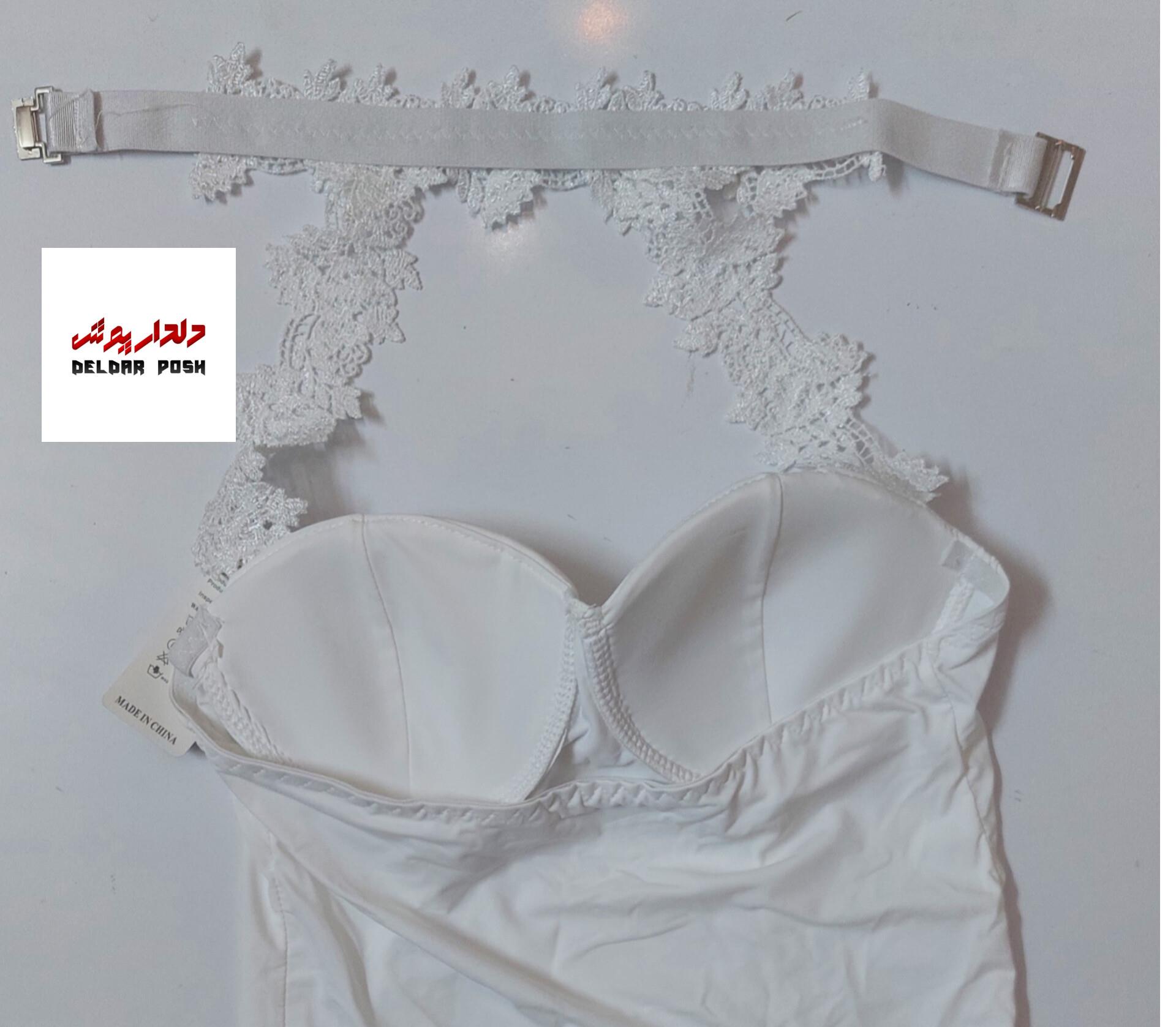 کراپ گردنی کاپدار سفید